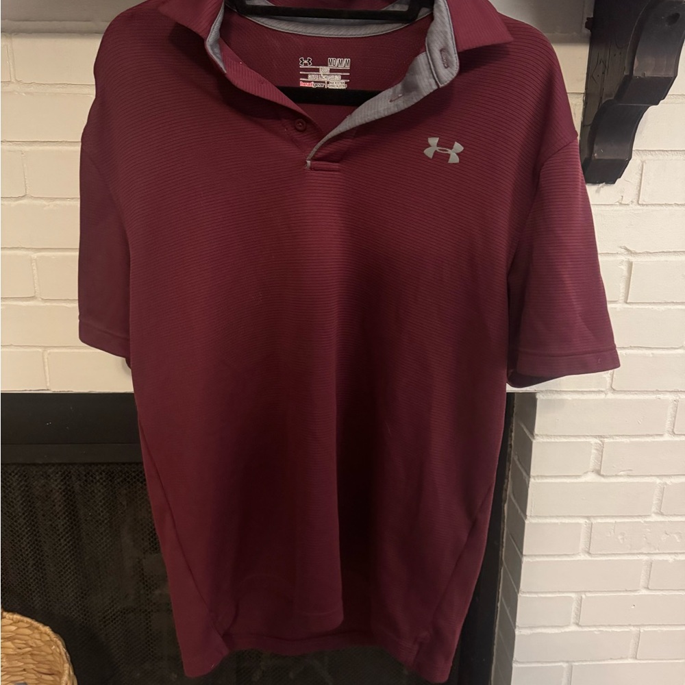 Under Armour Men's Maroon Polo Shirt